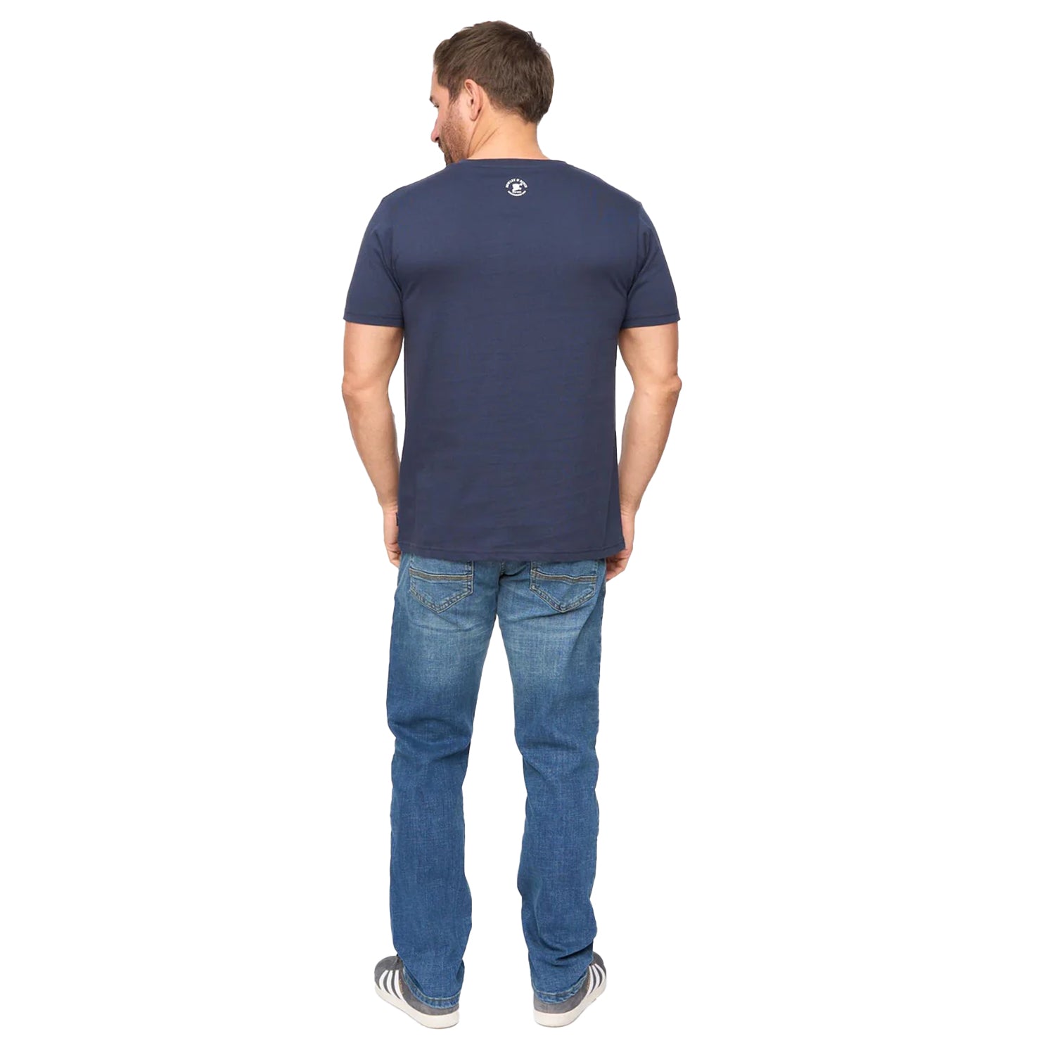 Navy - Back - Bewley & Ritch Mens Harlings Casual T-Shirt