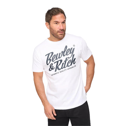 White - Side - Bewley & Ritch Mens Harlings Casual T-Shirt