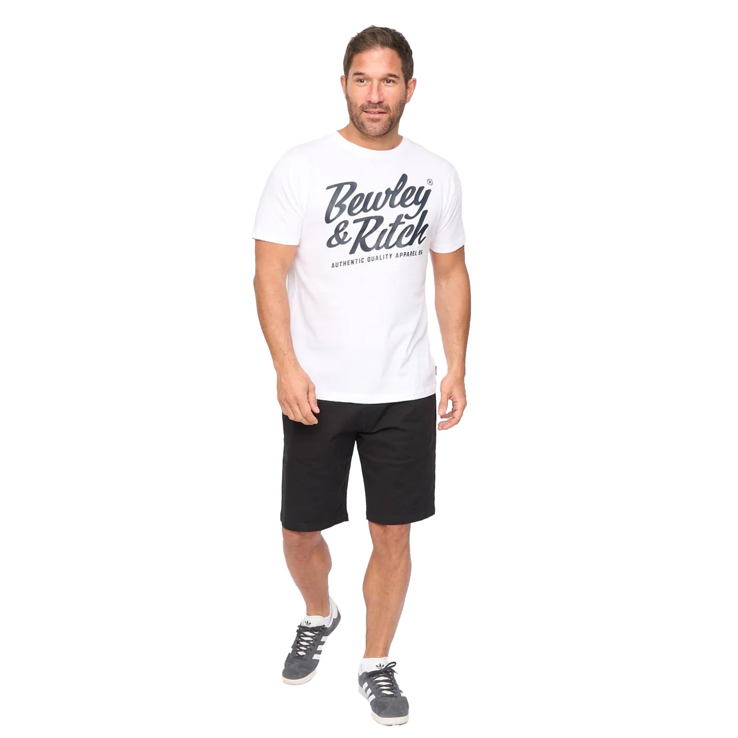 White - Lifestyle - Bewley & Ritch Mens Harlings Casual T-Shirt