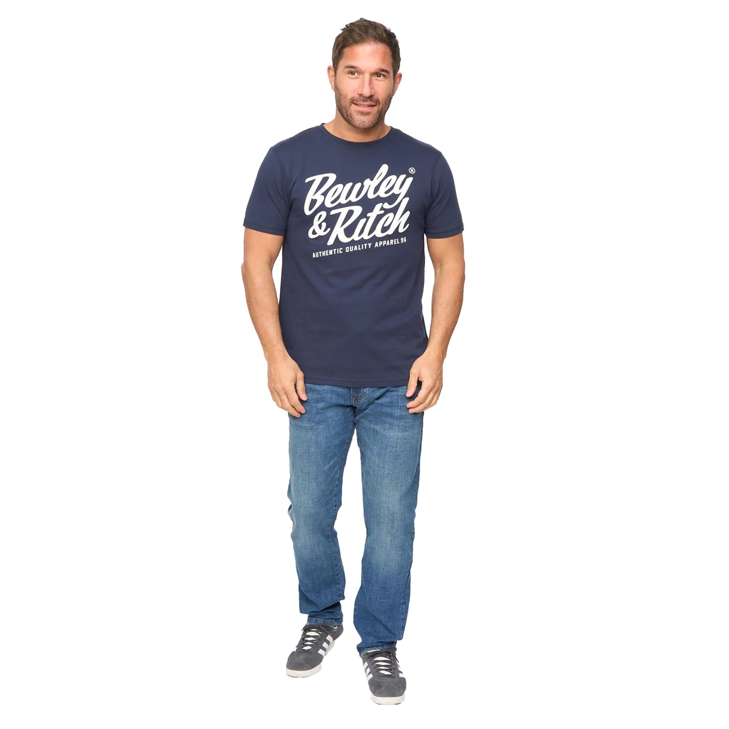 Navy - Lifestyle - Bewley & Ritch Mens Harlings Casual T-Shirt