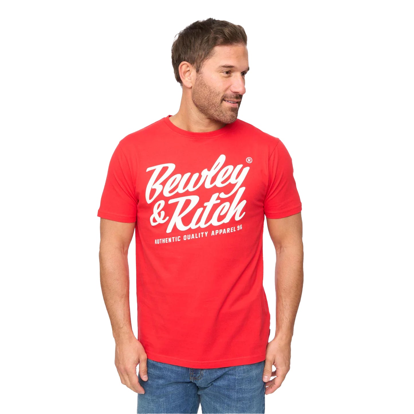 Red - Front - Bewley & Ritch Mens Harlings Casual T-Shirt
