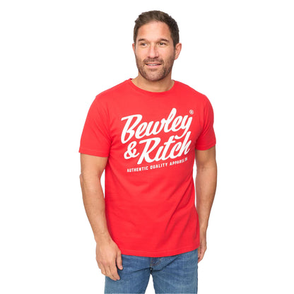 Red - Side - Bewley & Ritch Mens Harlings Casual T-Shirt
