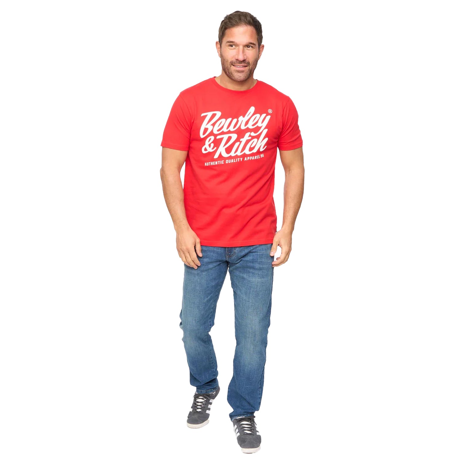 Red - Lifestyle - Bewley & Ritch Mens Harlings Casual T-Shirt