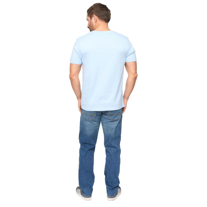 Light Blue - Back - Bewley & Ritch Mens Malwaves Relaxed Fit T-Shirt