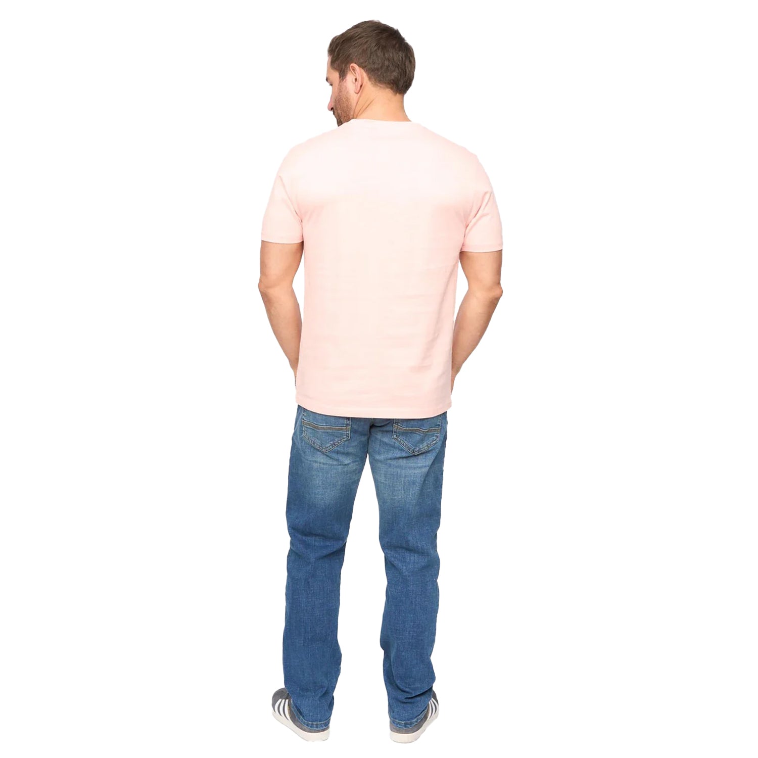 Pink - Back - Bewley & Ritch Mens Malwaves Relaxed Fit T-Shirt