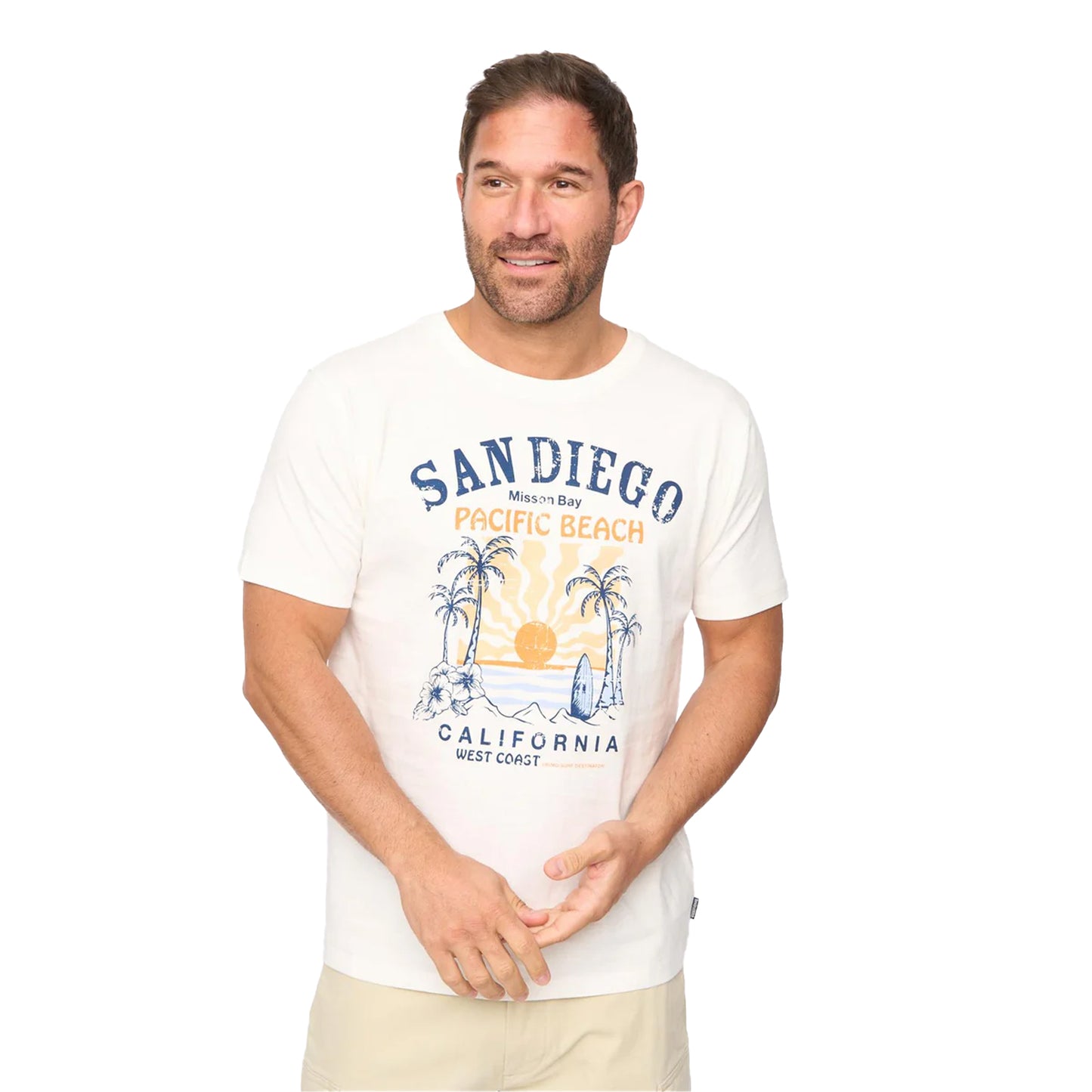 Off White - Side - Bewley & Ritch Mens Sandico T-Shirt