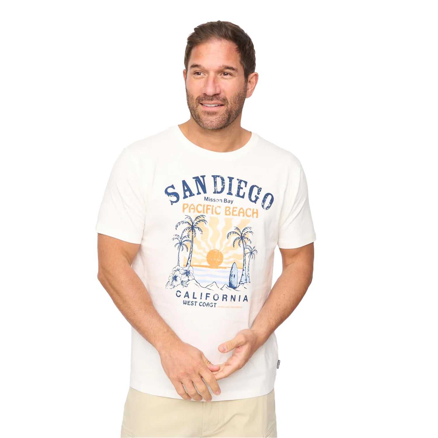Off White - Side - Bewley & Ritch Mens Sandico T-Shirt