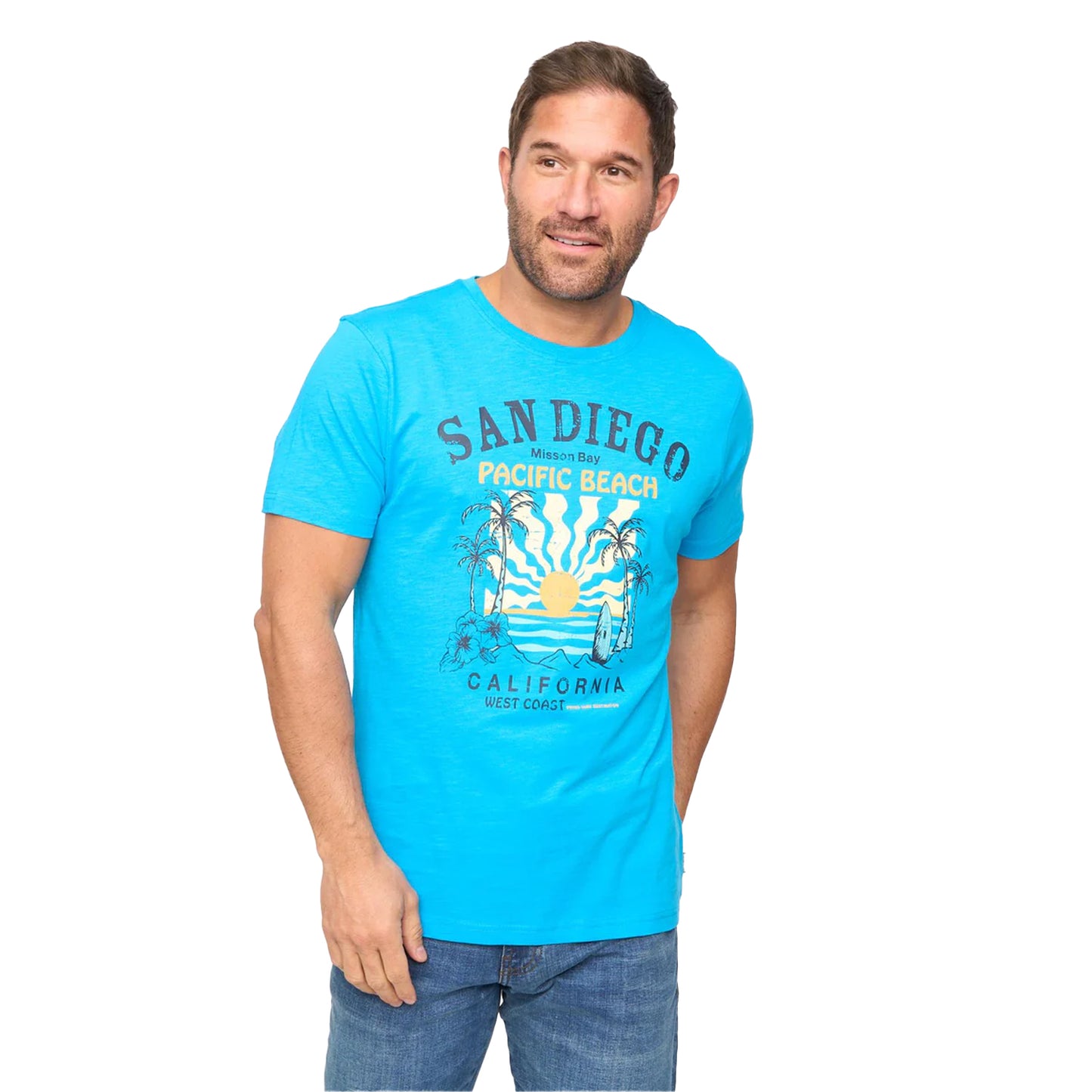 Turquoise - Front - Bewley & Ritch Mens Sandico T-Shirt