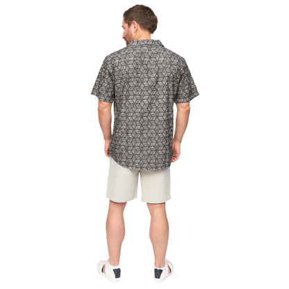Black Print - Back - Bewley & Ritch Mens Caladium Short-Sleeved Shirt