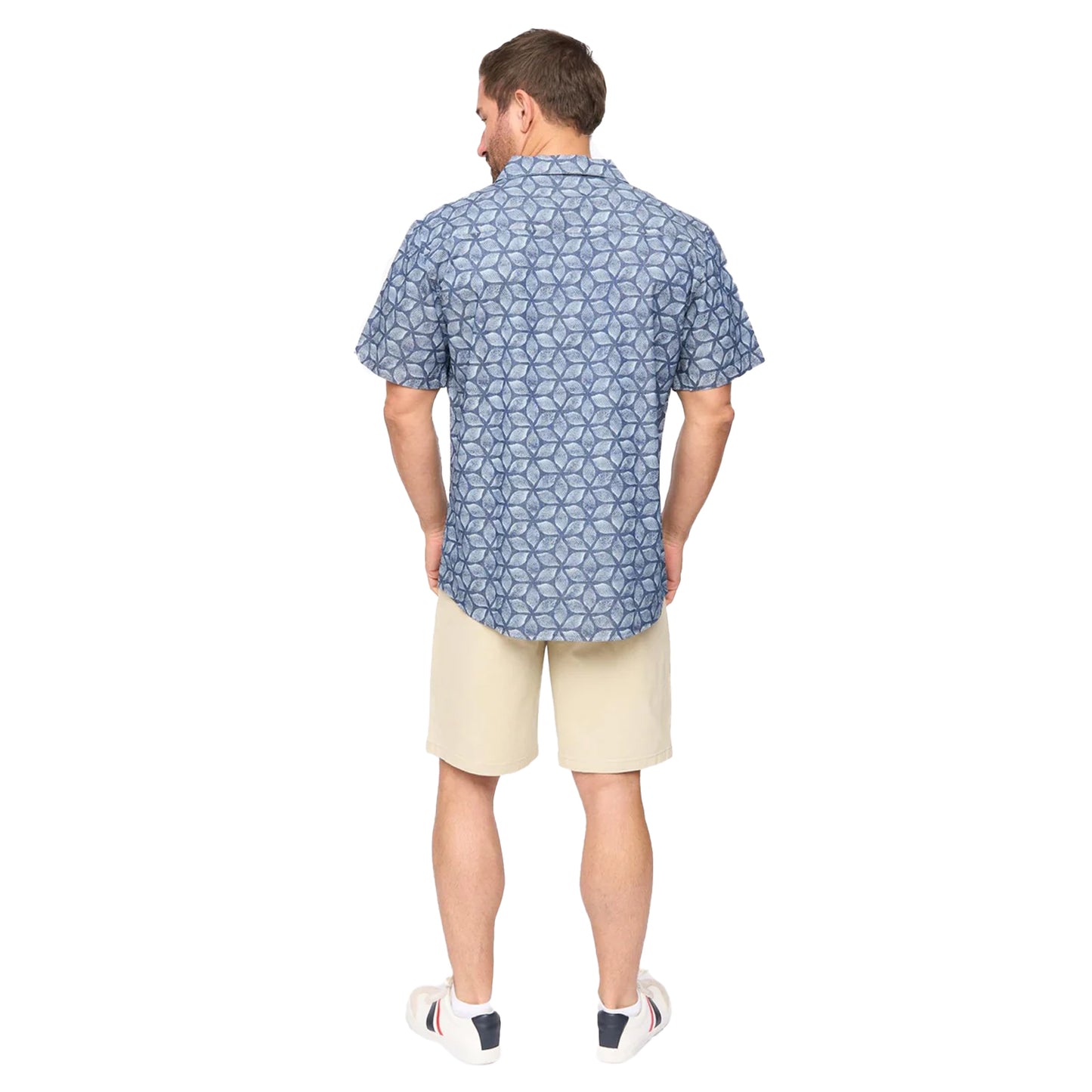 Blue Print - Back - Bewley & Ritch Mens Caladium Short-Sleeved Shirt