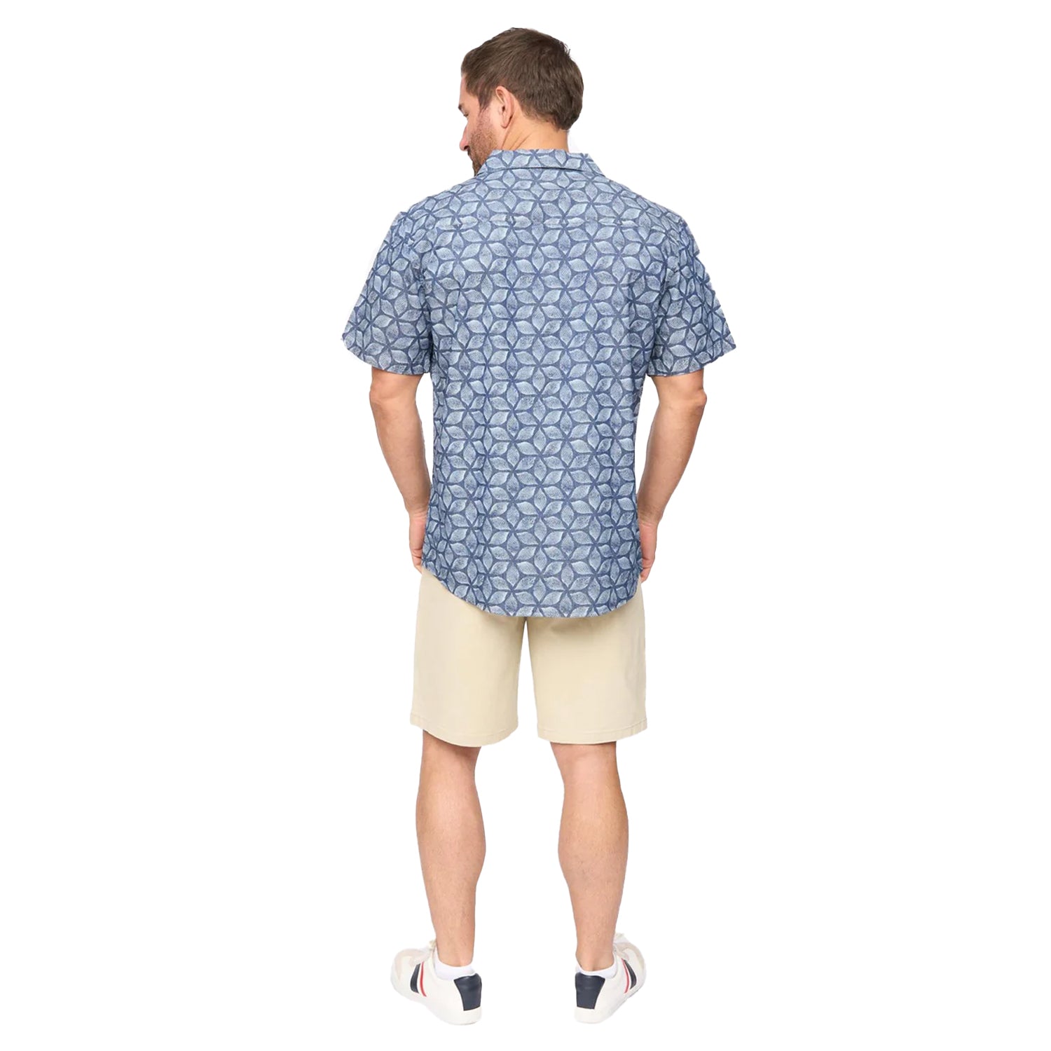 Blue Print - Back - Bewley & Ritch Mens Caladium Short-Sleeved Shirt