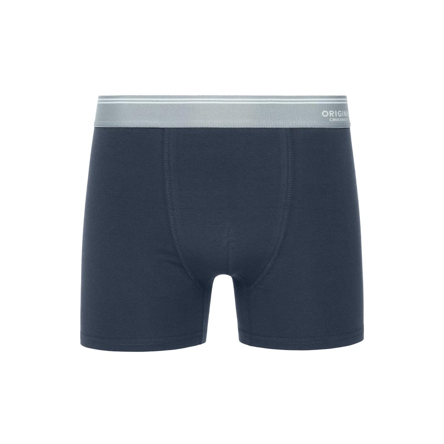 Blue - Pack Shot - Crosshatch Mens Linatrix Boxer Shorts (Pack of 5)