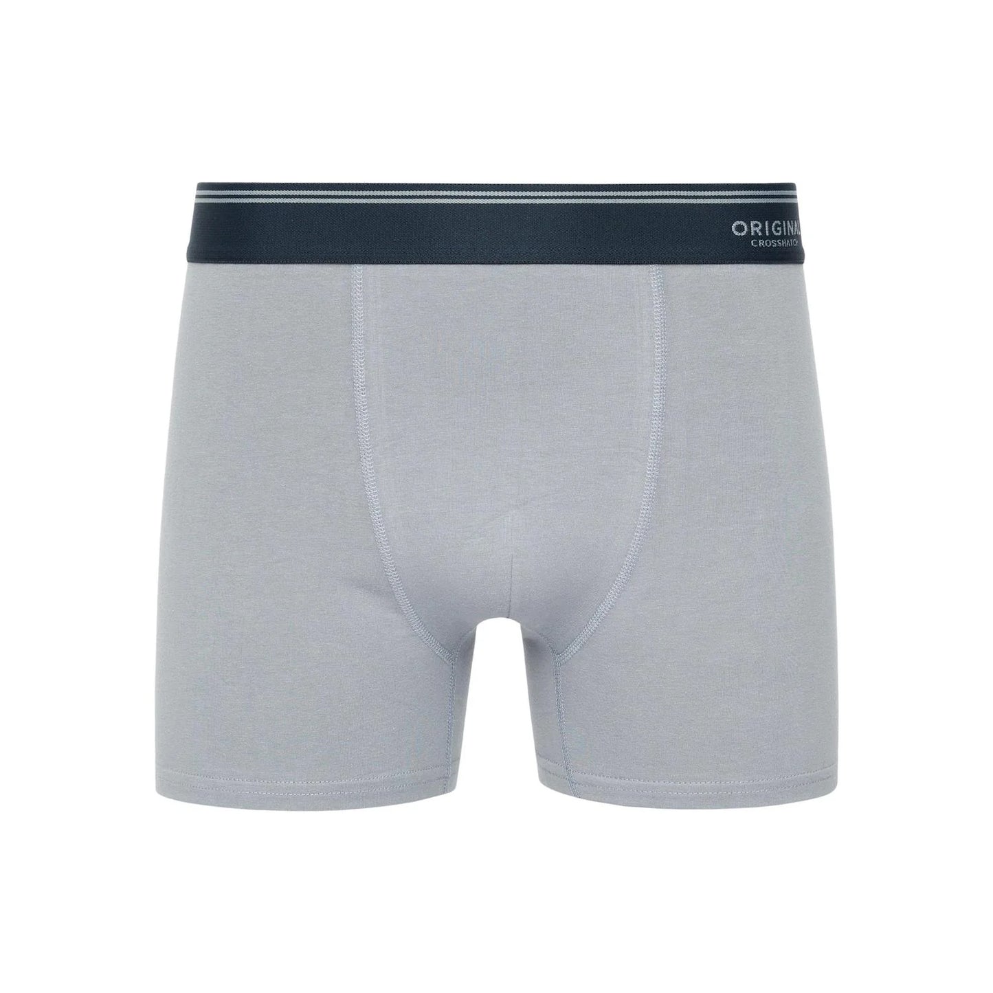 Blue - Close up - Crosshatch Mens Linatrix Boxer Shorts (Pack of 5)