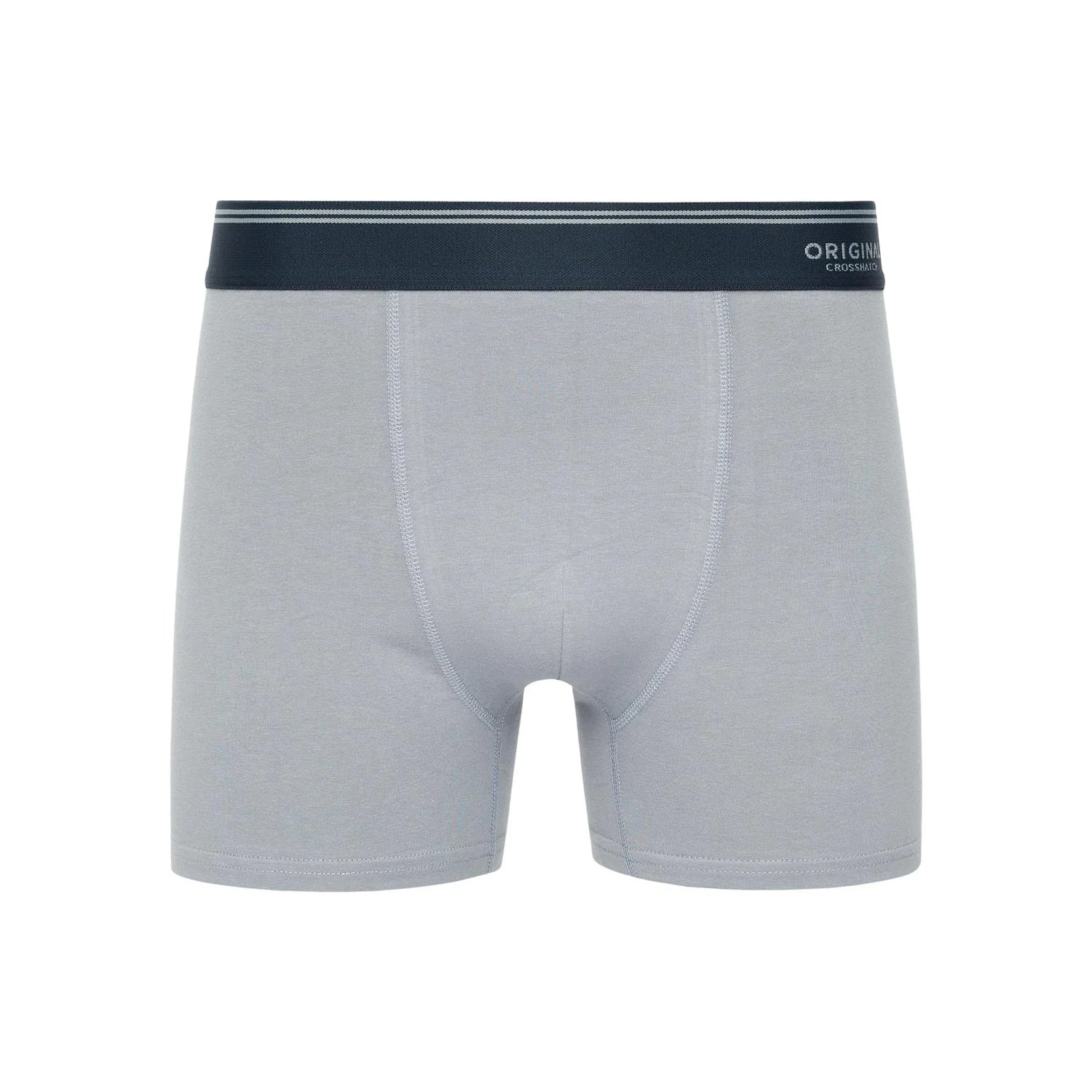 Blue - Close up - Crosshatch Mens Linatrix Boxer Shorts (Pack of 5)