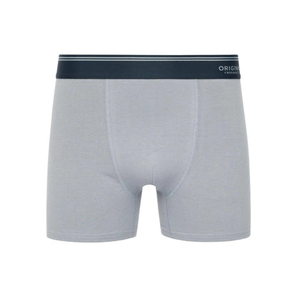 Blue - Close up - Crosshatch Mens Linatrix Boxer Shorts (Pack of 5)