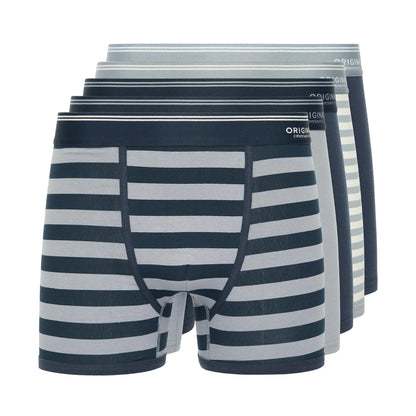 Blue - Front - Crosshatch Mens Linatrix Boxer Shorts (Pack of 5)