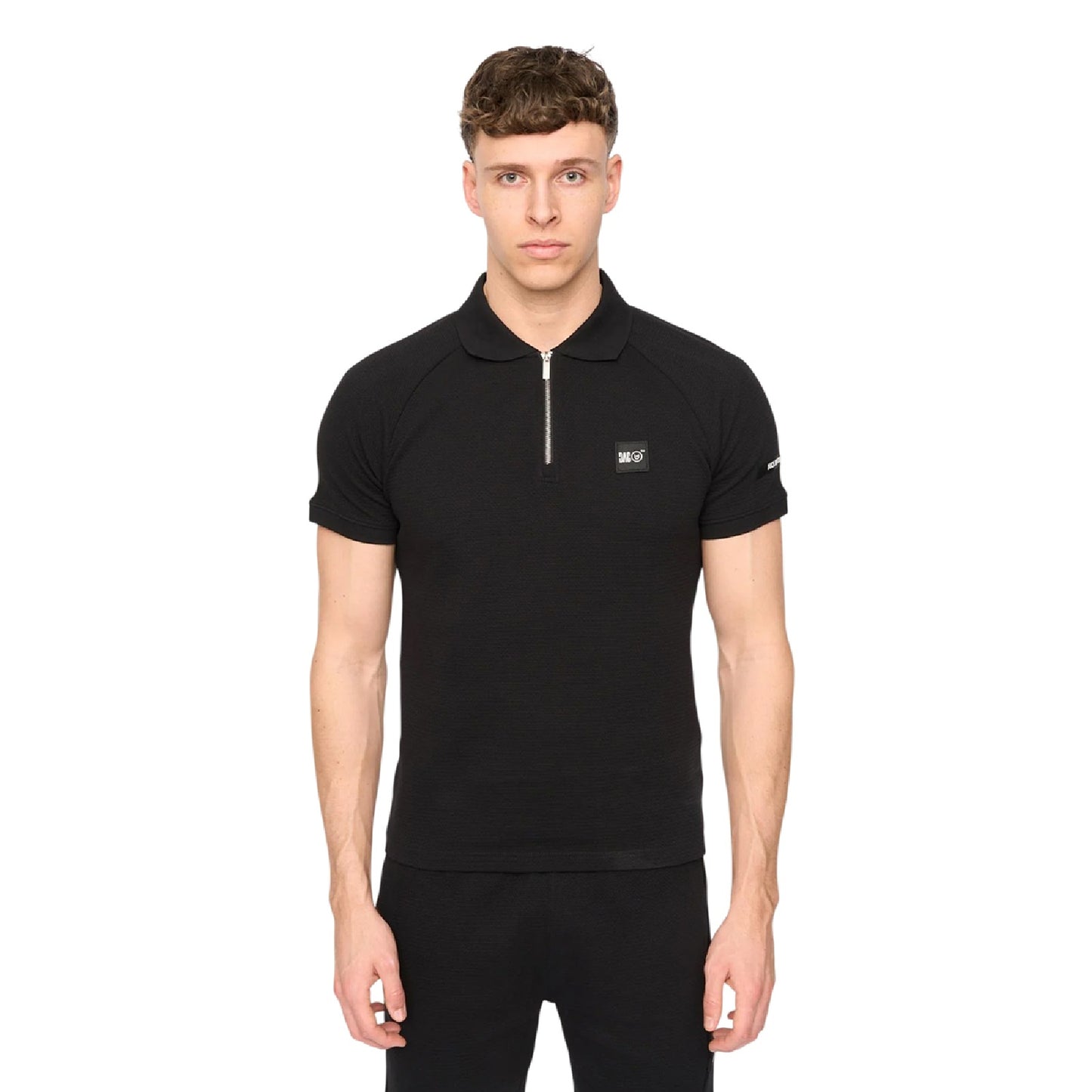 Black - Front - Duck and Cover Mens Topfield Polo Shirt