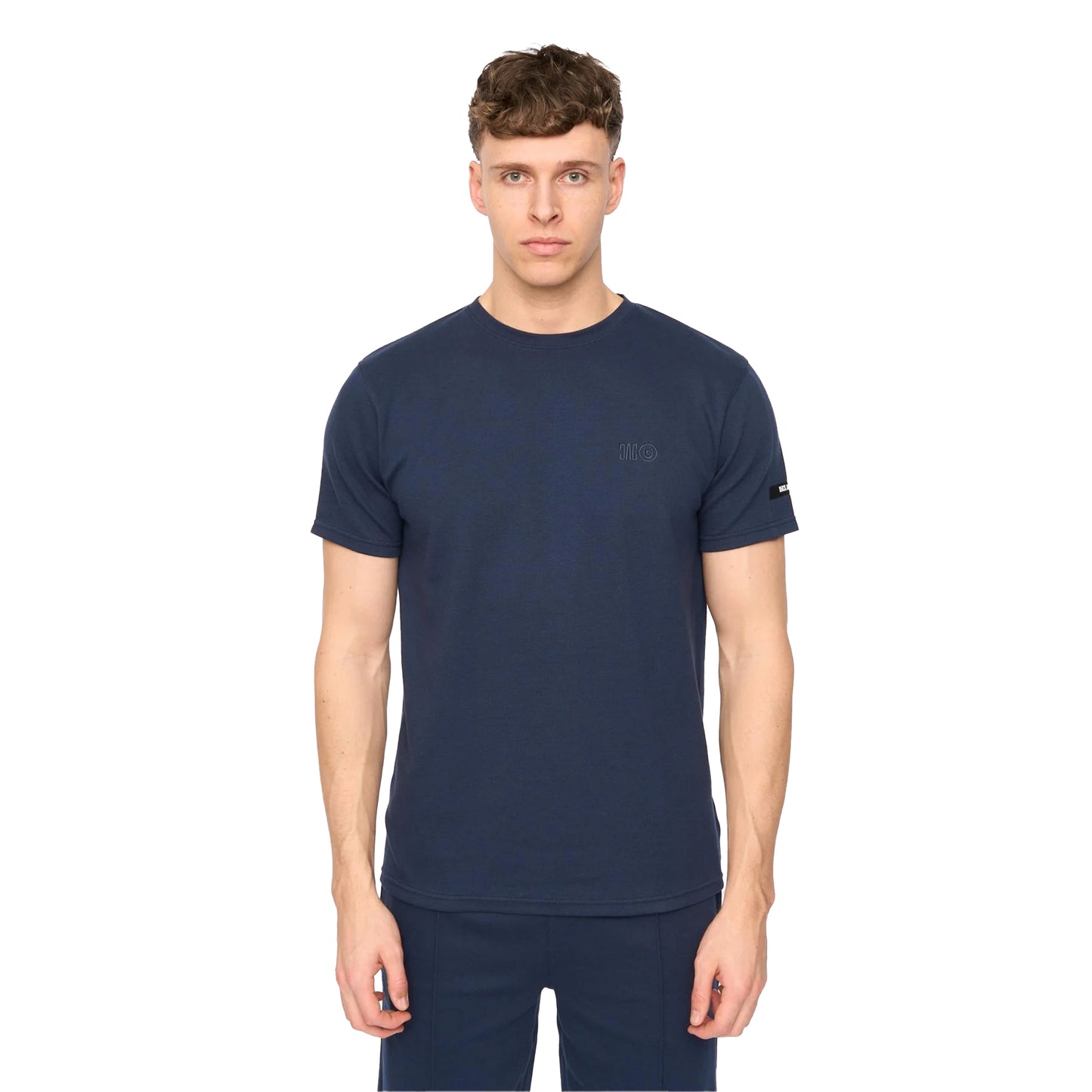 Navy - Front - Duck and Cover Mens Sherborn T-Shirt