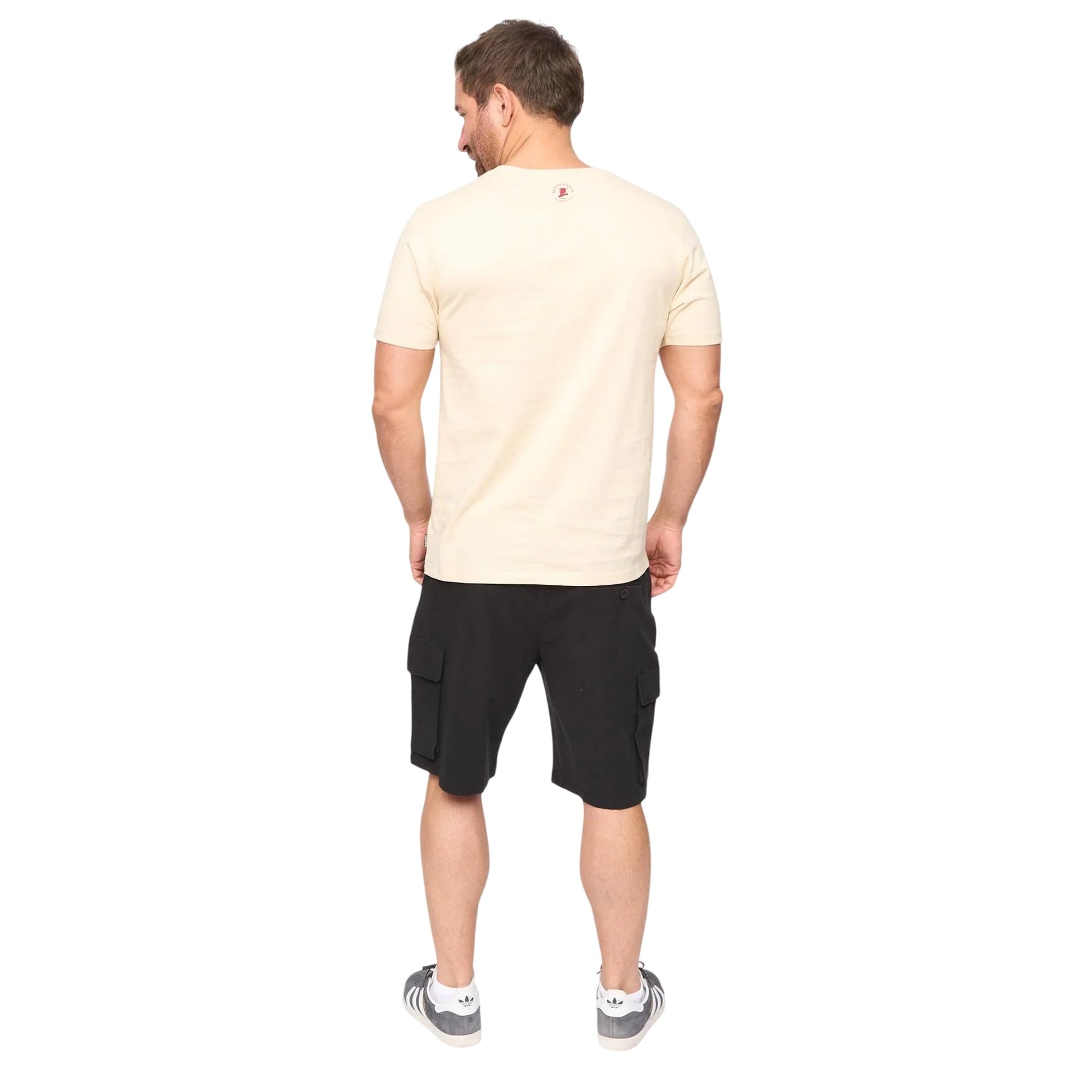 Stone - Back - Bewley & Ritch Mens Kinson Cotton T-Shirt
