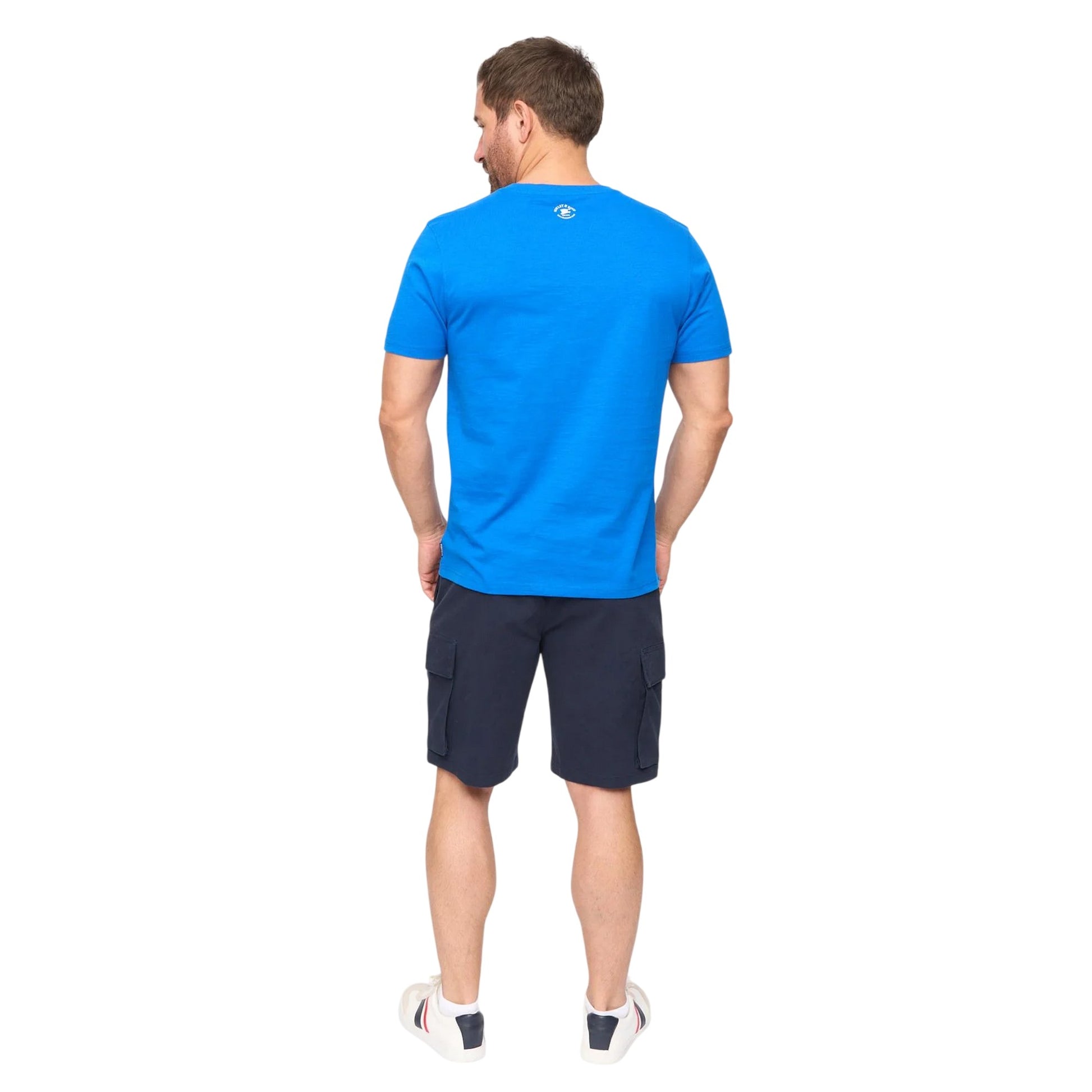 Mid Blue - Back - Bewley & Ritch Mens Kinson Cotton T-Shirt