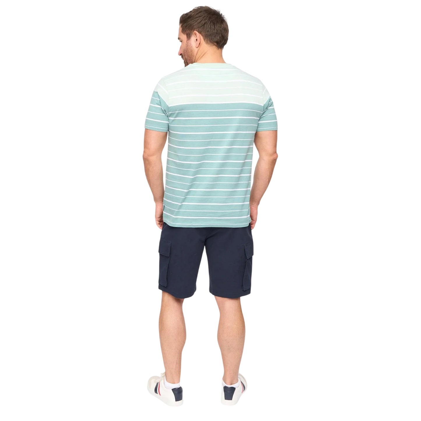 Teal Stripe - Back - Bewley & Ritch Mens Blaydon Short-Sleeved Everyday T-Shirt