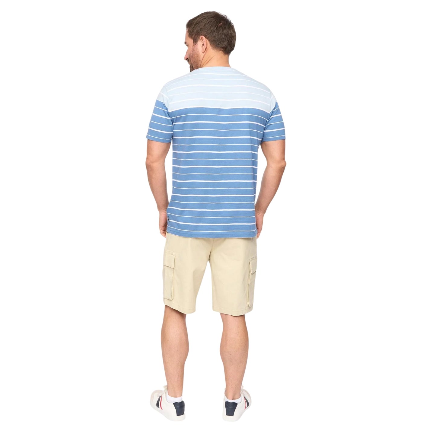 Blue Stripe - Back - Bewley & Ritch Mens Blaydon Short-Sleeved Everyday T-Shirt