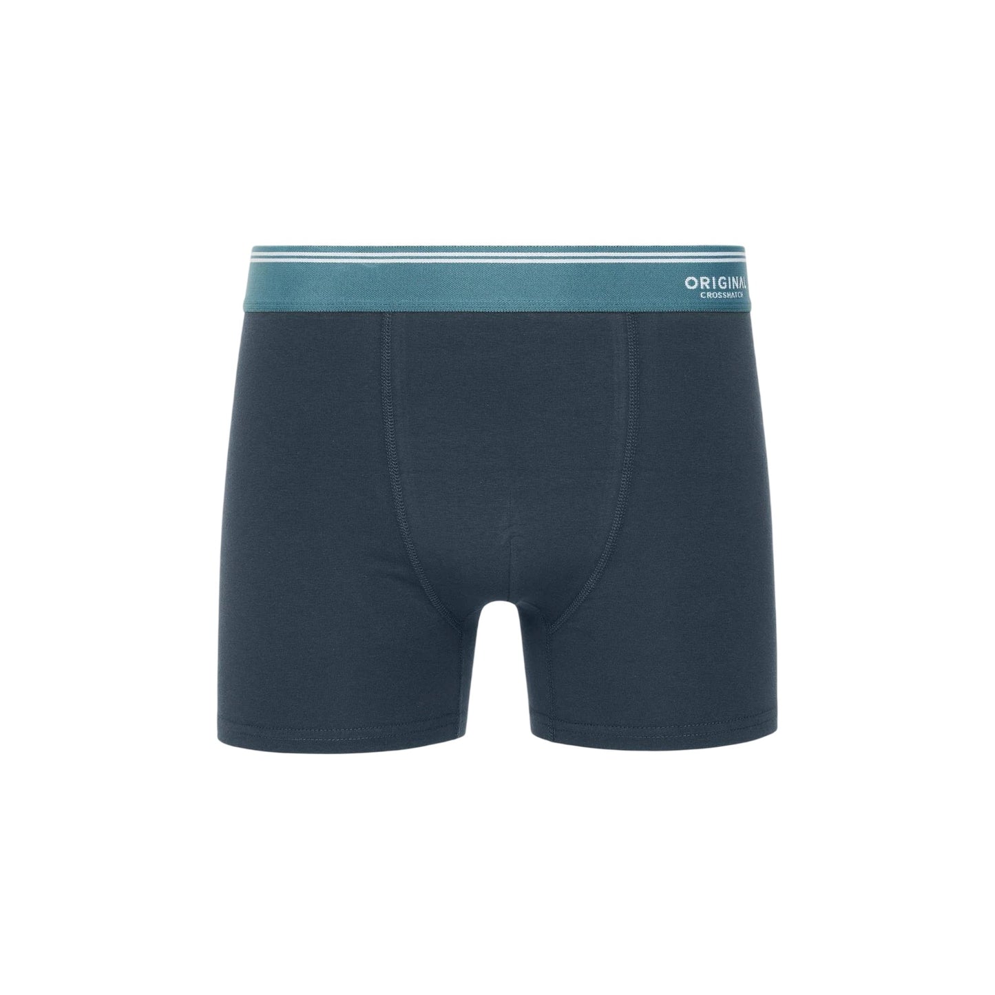 Blue - Close up - Crosshatch Mens Dringal Boxer Shorts (Pack of 5)