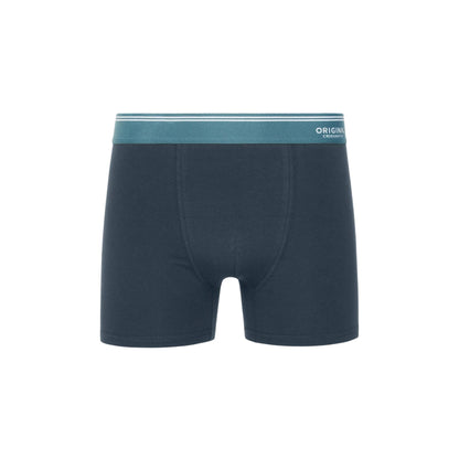 Blue - Close up - Crosshatch Mens Dringal Boxer Shorts (Pack of 5)
