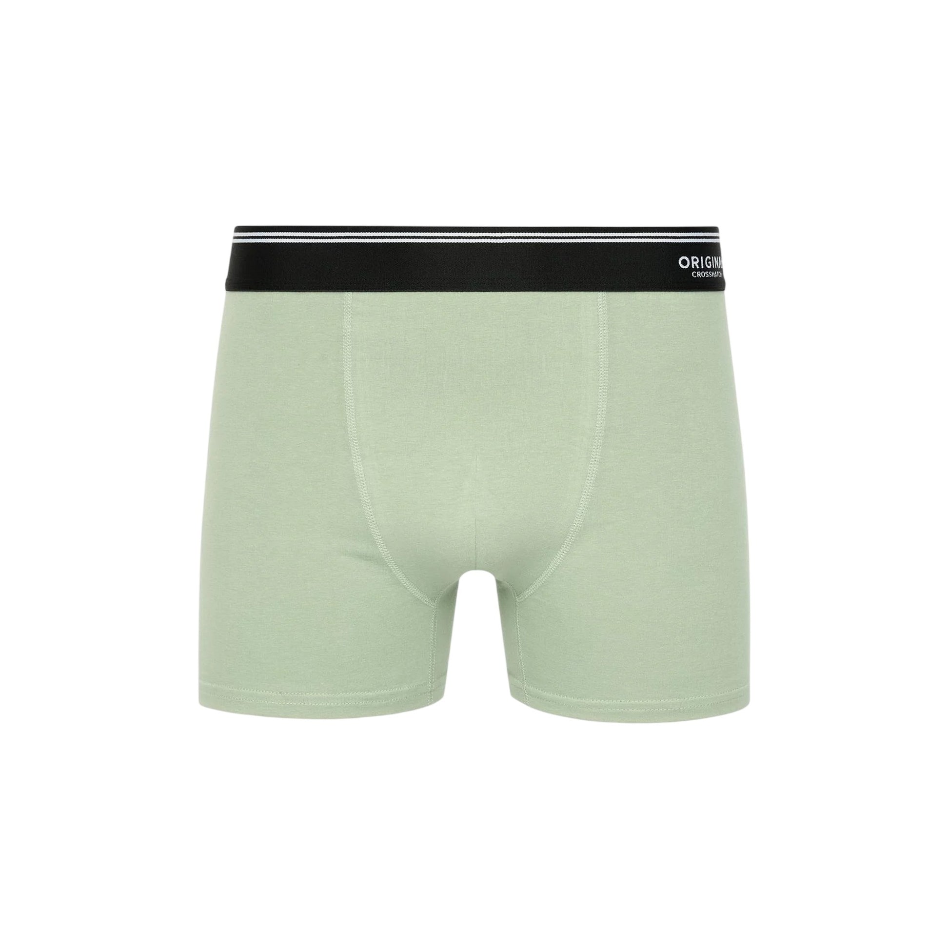 Green - Pack Shot - Crosshatch Mens Dringal Boxer Shorts (Pack of 5)