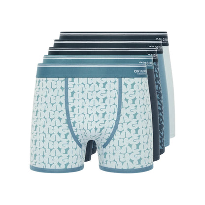 Blue - Front - Crosshatch Mens Dringal Boxer Shorts (Pack of 5)