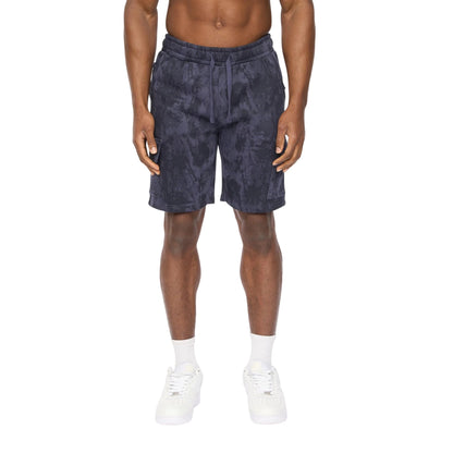 Navy Camo - Front - Crosshatch Mens Bardon Camo Cargo Shorts