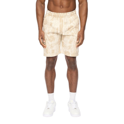 Neutral Camo - Front - Crosshatch Mens Bardon Camo Cargo Shorts