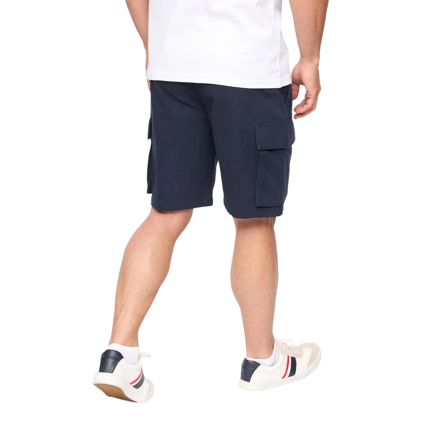 Navy - Back - Bewley & Ritch Mens Seaford Cargo Shorts