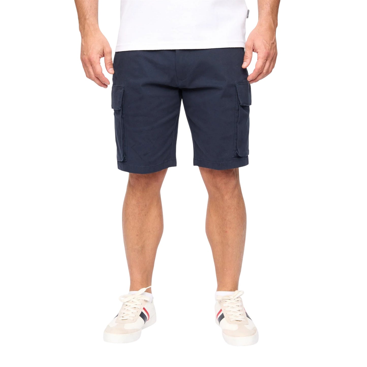 Navy - Side - Bewley & Ritch Mens Seaford Cargo Shorts