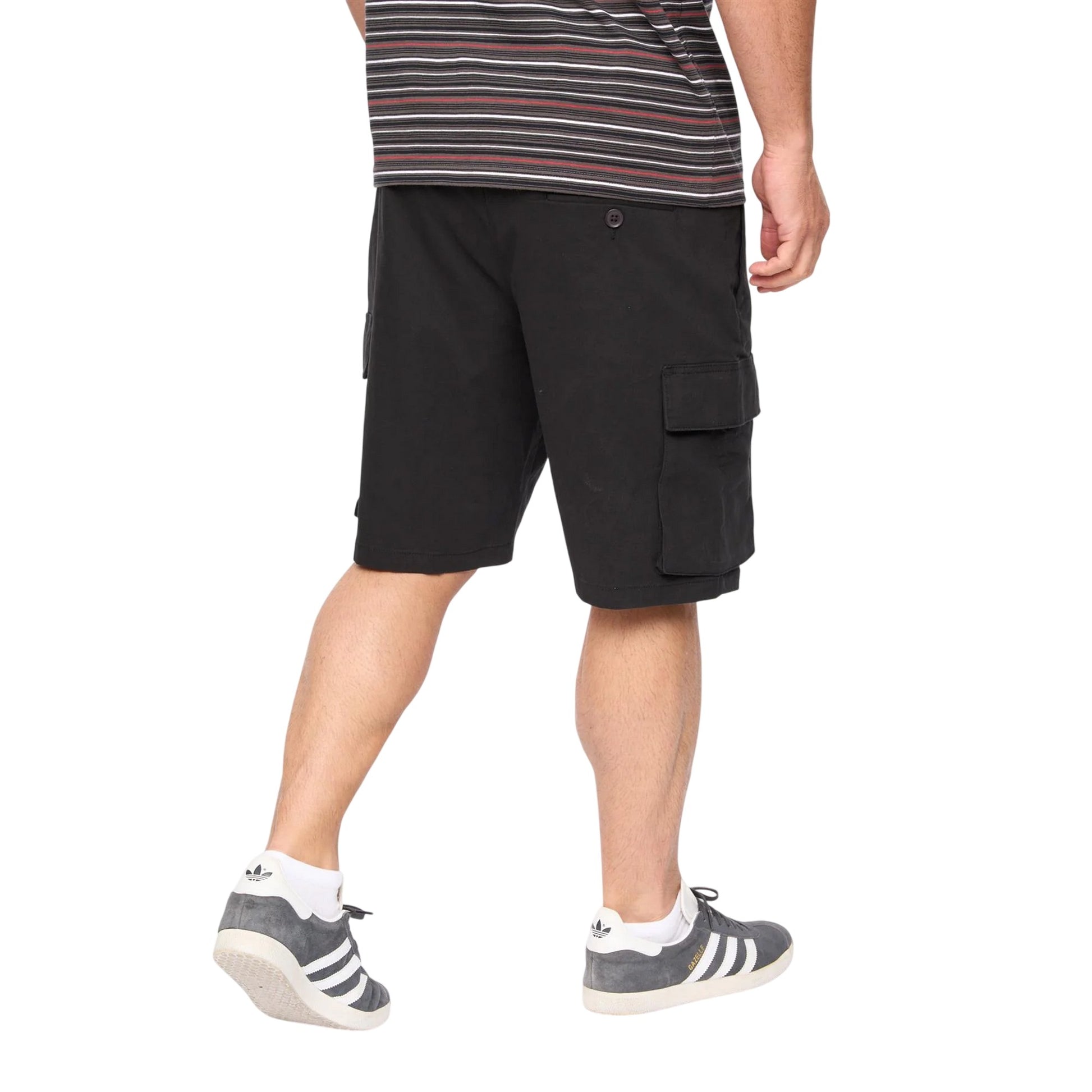 Black - Back - Bewley & Ritch Mens Seaford Cargo Shorts