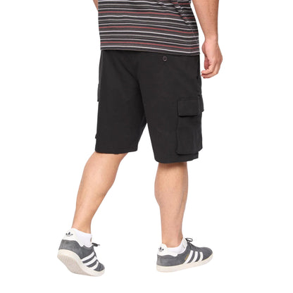 Black - Back - Bewley & Ritch Mens Seaford Cargo Shorts