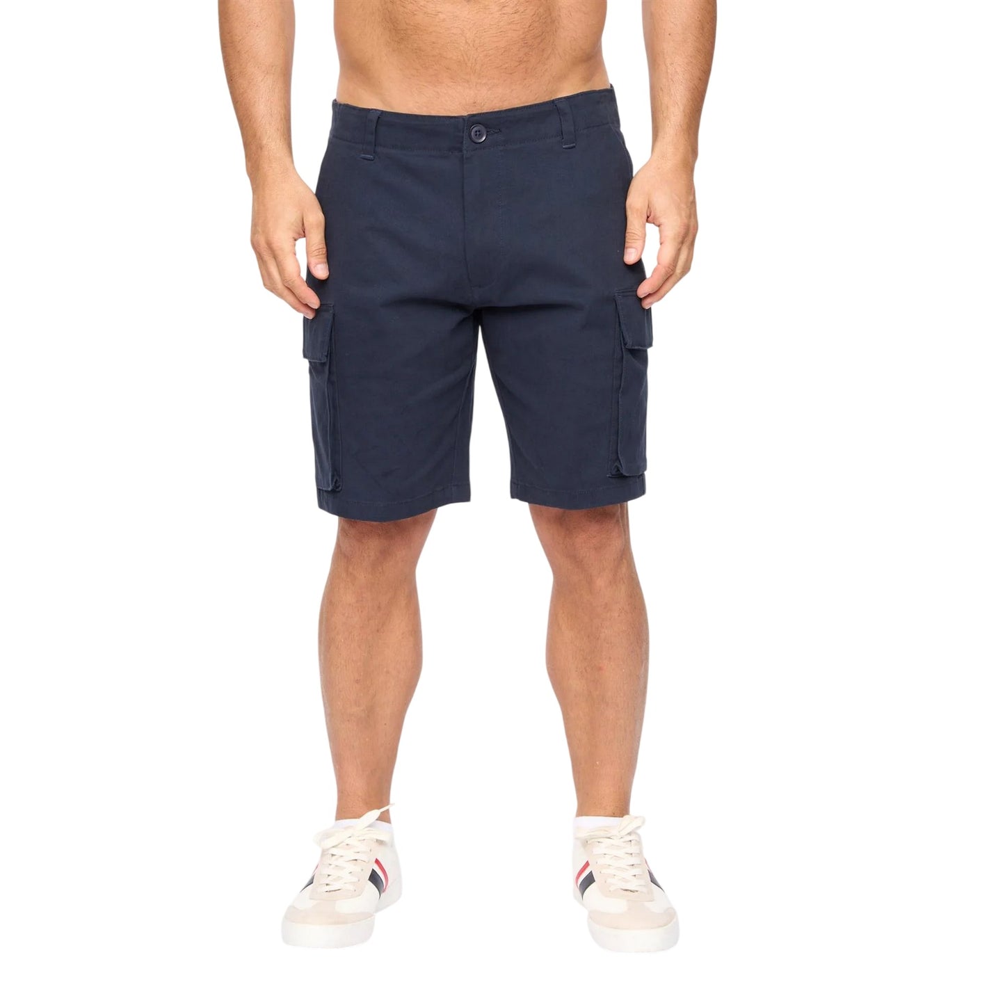 Navy - Front - Bewley & Ritch Mens Seaford Cargo Shorts
