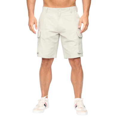 Stone Grey - Front - Bewley & Ritch Mens Seaford Cargo Shorts