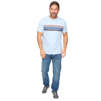 Light Blue Stripe - Side - Bewley & Ritch Mens Laylen T-Shirt