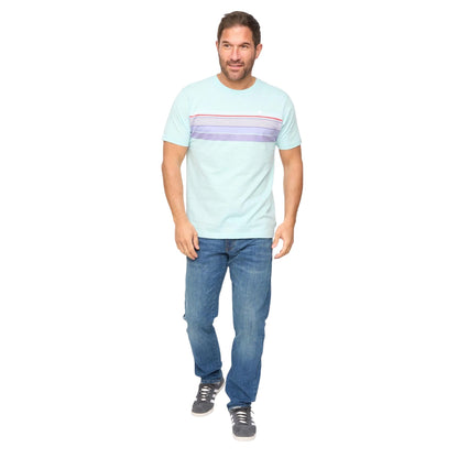 Duck Blue Stripe - Side - Bewley & Ritch Mens Laylen T-Shirt