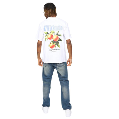 White - Back - Kings Will Dream Mens Citrus Oversized T-Shirt