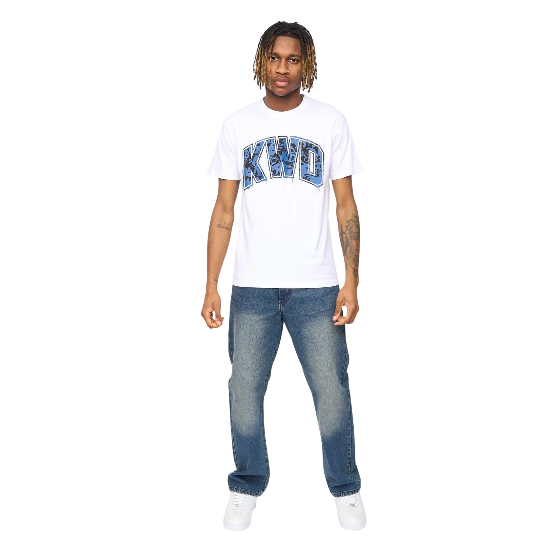 White - Side - Kings Will Dream Mens Scribs T-Shirt