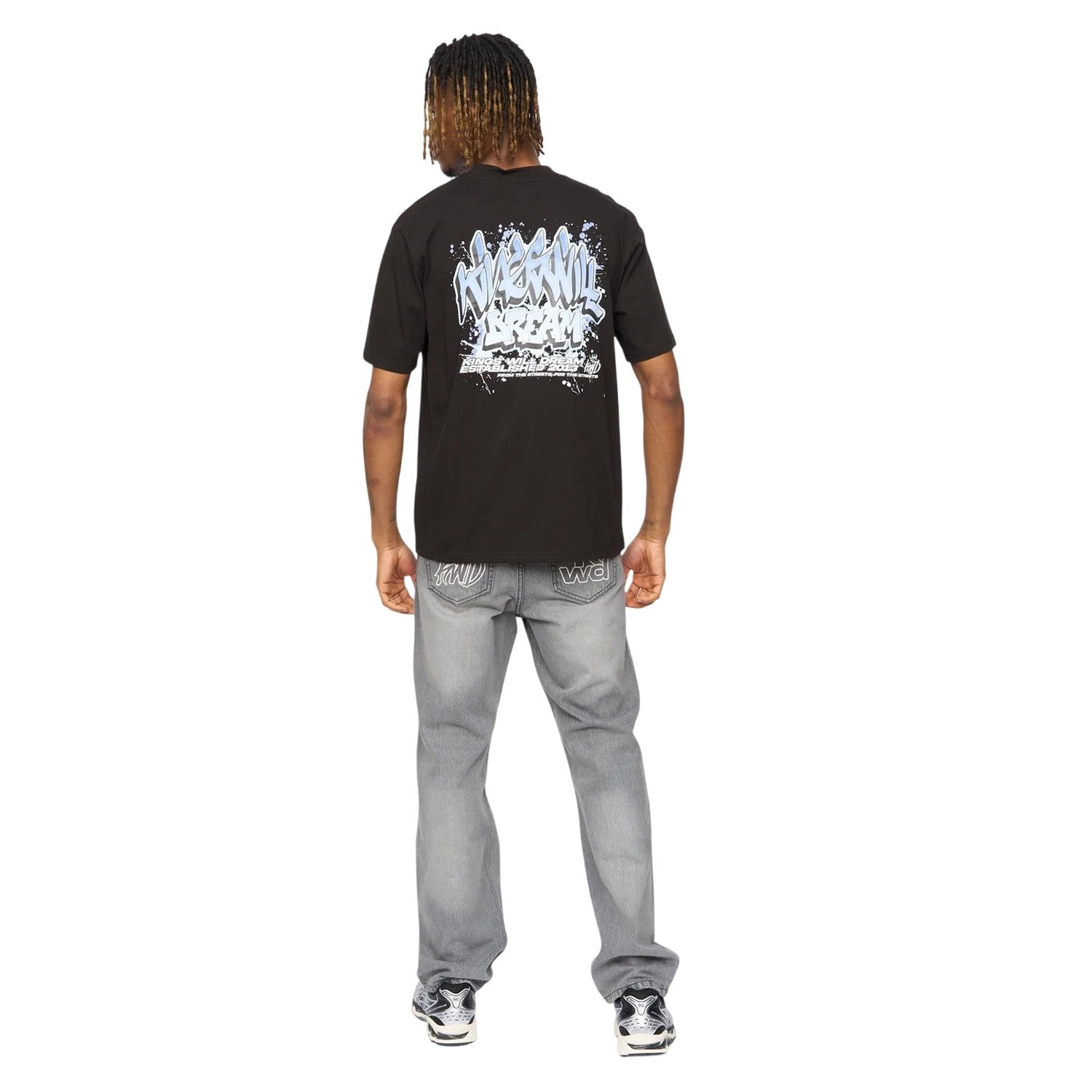 Black - Back - Kings Will Dream Mens Wildstyle Graffiti T-Shirt