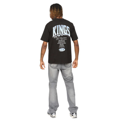 Black - Back - Kings Will Dream Mens Kingteam Oversized T-Shirt
