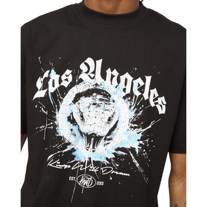 Black - Side - Kings Will Dream Mens Snakered T-Shirt