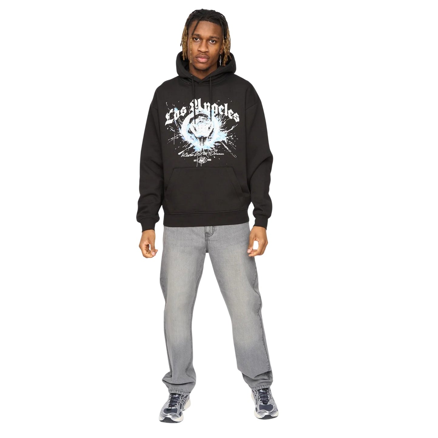 Black - Lifestyle - Kings Will Dream Mens Snakered Hoodie