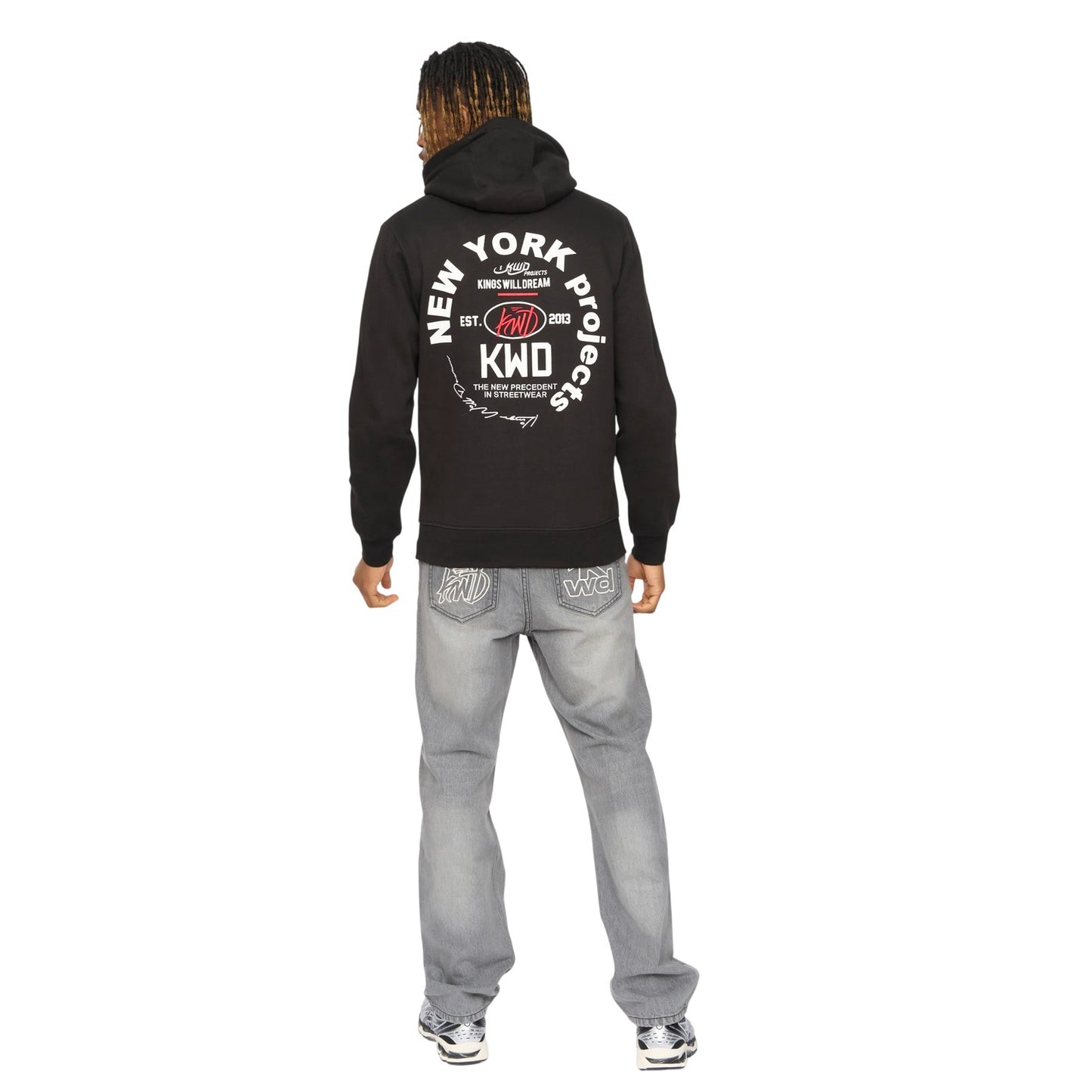 Black - Back - Kings Will Dream Mens Mobalot Hoodie