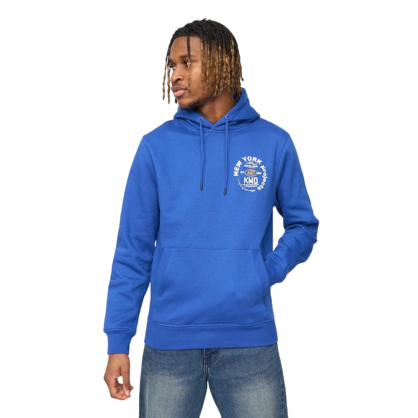 Blue - Front - Kings Will Dream Mens Mobalot Hoodie
