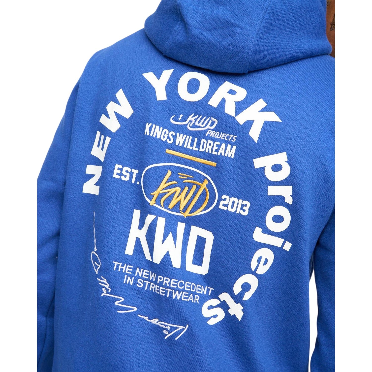 Blue - Back - Kings Will Dream Mens Mobalot Hoodie
