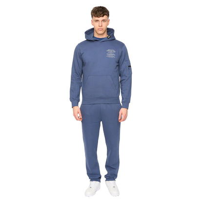 Denim Blue - Lifestyle - Duck and Cover Mens Rayland Cotton Blend Hoodie